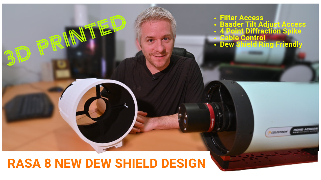 Ultimate Dew Shield for RASA 8 - 3D Print Yourself File Download